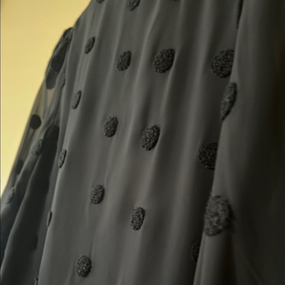 Blu pepper Black Ruffled 3/4 Sleeve Blouse - Picture 8 of 16